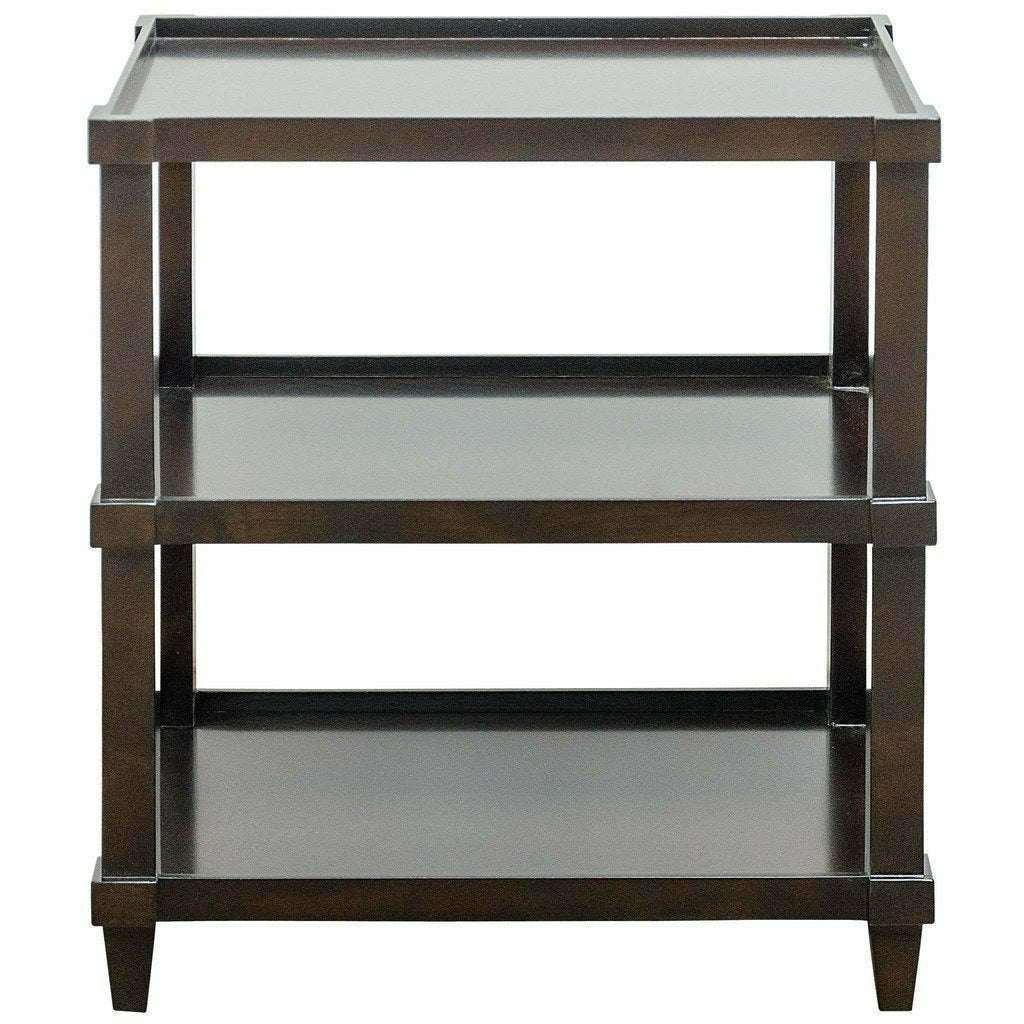 CFC Carlsbad Straight Side Table, Alder, Espresso-Side Tables-CFC-Heaven's Gate Home, LLC