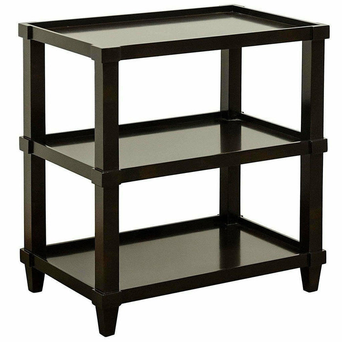 CFC Carlsbad Straight Side Table, Alder, Espresso-Side Tables-CFC-Heaven's Gate Home, LLC