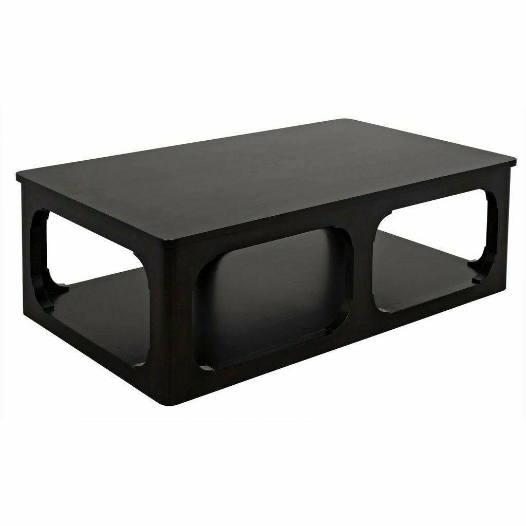 CFC Gimso Alder Coffee Table, Small (54" L), Espresso-Coffee/Cocktail Tables-CFC-Heaven's Gate Home, LLC