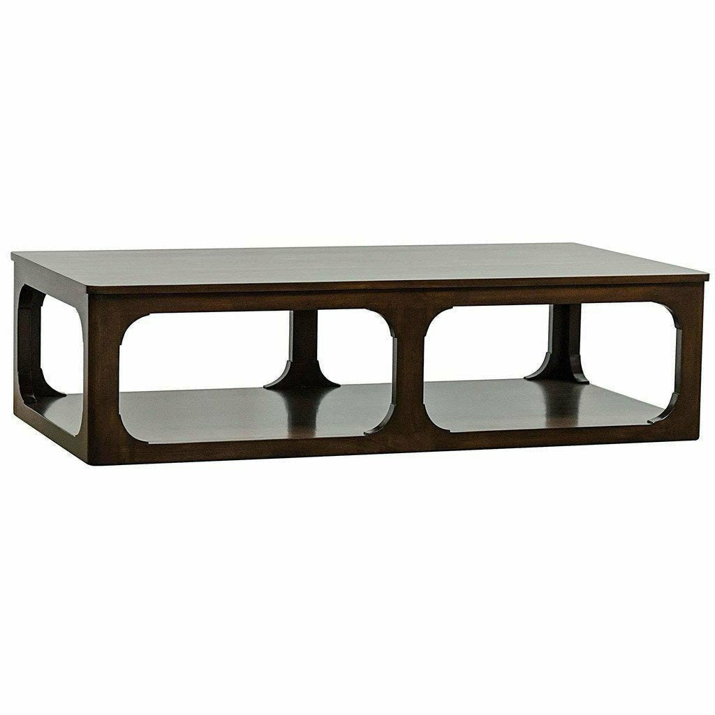 CFC Gimso Alder Coffee Table, Large (68" L), Espresso-Coffee/Cocktail Tables-CFC-Heaven's Gate Home, LLC