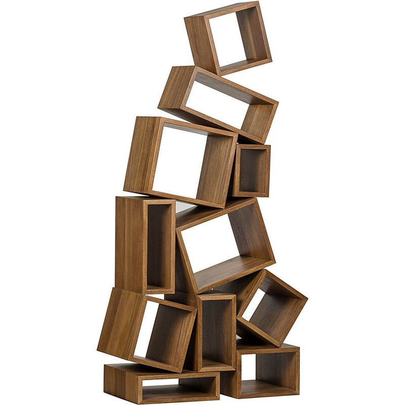 Primary vendor image of Noir Cubist Bookcase, Dark Walnut, 34