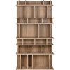 Noir Rashi Bookcase, Washed Walnut, 46" W