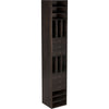 Noir Tubula Bookcase, Ebony Walnut, 16" W