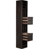 Noir Tubula Bookcase, Ebony Walnut, 16" W