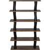 Noir Mood Bookcase, Ebony & Dark Walnut, 46" W