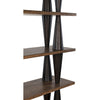 Noir Mood Bookcase, Ebony & Dark Walnut, 46" W