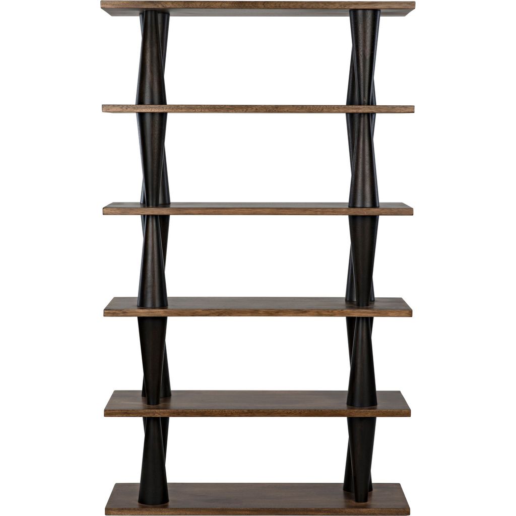 Primary vendor image of Noir Mood Bookcase, Ebony & Dark Walnut, 46" W