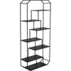 Noir Marquise Bookcase, Black Steel, 40" W