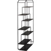 Noir Marquise Bookcase, Black Steel, 40" W