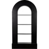 Noir Triumph Bookcase, Black Steel, 48" W