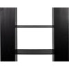 Noir Triumph Bookcase, Black Steel, 48" W