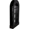 Noir Triumph Bookcase, Black Steel, 48" W