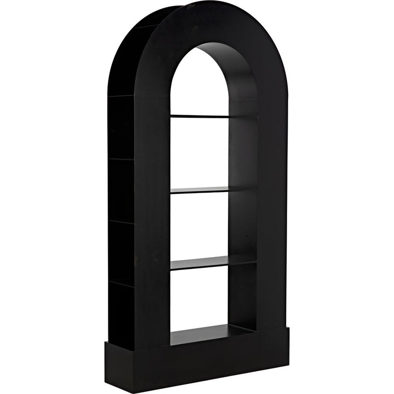 Primary vendor image of Noir Triumph Bookcase, Black Steel, 48