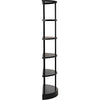 Noir Spago Bookcase, Black Metal - Industrial Steel, 31.5" W