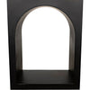Noir Aqueduct Bookcase, A, Black Metal - Industrial Steel, 22" W