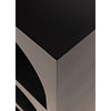 Noir Aqueduct Bookcase, A, Black Metal - Industrial Steel, 22" W