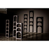 Noir Aqueduct Bookcase, A, Black Metal - Industrial Steel, 22" W