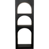 Noir Aqueduct Bookcase, A, Black Metal - Industrial Steel, 22" W