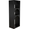Noir Aqueduct Bookcase, A, Black Metal - Industrial Steel, 22" W