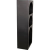 Noir Aqueduct Bookcase, A, Black Metal - Industrial Steel, 22" W
