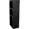 Noir Aqueduct Bookcase, A, Black Metal - Industrial Steel, 22" W