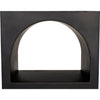 Noir Aqueduct Bookcase, A, Black Metal - Industrial Steel, 22" W