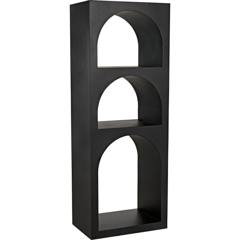 Primary vendor image of Noir Aqueduct Bookcase, A, Black Metal - Industrial Steel, 22