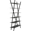 Noir Siddhartha Bookcase, Black Metal - Industrial Steel, 45" W