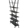 Noir Siddhartha Bookcase, Black Metal - Industrial Steel, 45" W