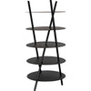 Noir Gautama Shelf, Black Metal - Industrial Steel, 29" W