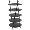 Noir Gautama Shelf, Black Metal - Industrial Steel, 29" W