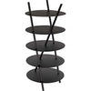 Noir Gautama Shelf, Black Metal - Industrial Steel, 29" W