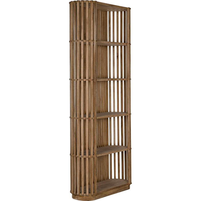 Noir Small Opal Bookcase, Teak, 34" W