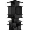 Noir Pisa Shelf, Black Steel, 25" W