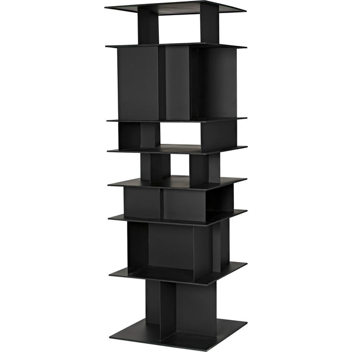 Noir Pisa Shelf, Black Steel, 25" W