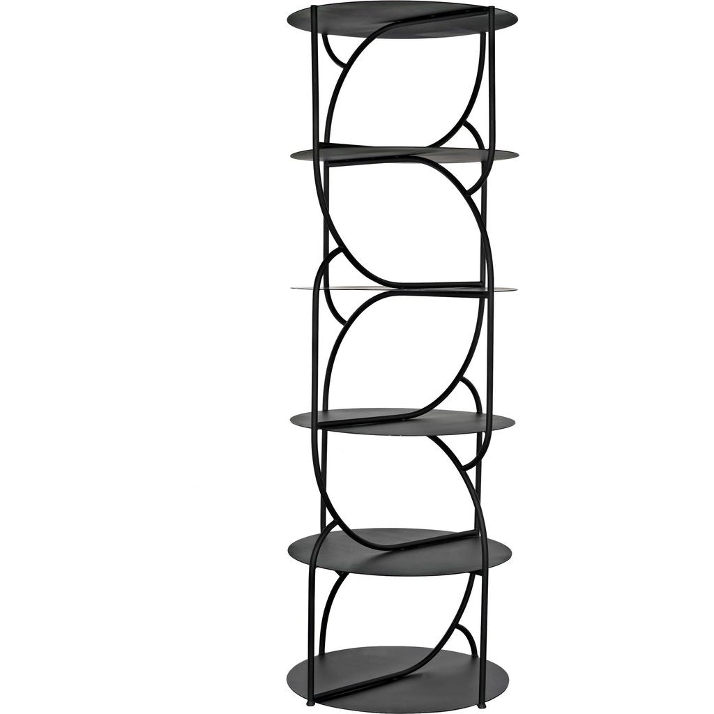 Noir Rain Shelf - Industrial Steel, 31" W