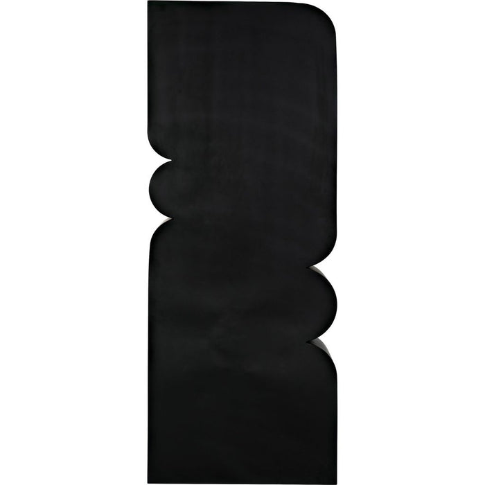 Noir Atomic Bookcase, Metal - Industrial Steel, 33" W