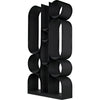 Noir Letty Bookcase - Industrial Steel, 43" W