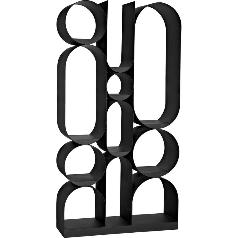 Primary vendor image of Noir Letty Bookcase - Industrial Steel, 43