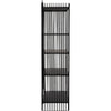 Noir Mila Bookcase - Industrial Steel, 36" W