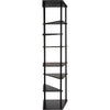 Noir Everest Bookcase - Industrial Steel, 36" W