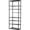 Noir Everest Bookcase - Industrial Steel, 36" W