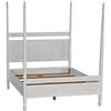 Noir Venice Bed, Queen, White Wash - Mahogany