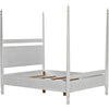 Noir Venice Bed, Queen, White Wash - Mahogany