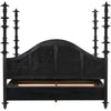 Noir Ferret Bed, Eastern King, Pale - Mahogany