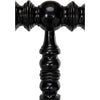 Noir Bachelor Bed, Eastern King, Hand Rubbed Black - Mahogany
