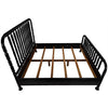Noir Bachelor Bed, Eastern King, Hand Rubbed Black - Mahogany