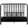 Noir Bachelor Bed, Eastern King, Hand Rubbed Black - Mahogany