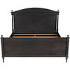 Noir Owen Bed, Eastern King, Pale - Mahogany