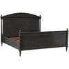 Noir Owen Bed, Eastern King, Pale - Mahogany